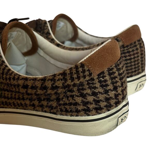 POLO RALPH LAUREN Keaton Harris Tweed Sneaker In Glen Plaid Size 14 - Picture 8 of 16